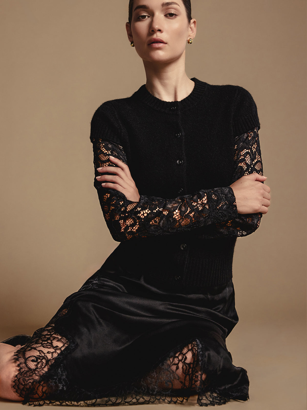 The Gemma Lace Layered Cardigan, image 9 of 15