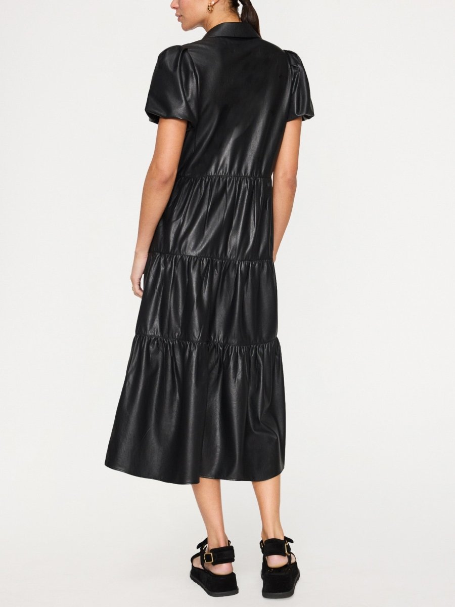 The Havana Vegan Leather Dress in Black Onyx | L | Brochu Walker The Havana Vegan Leather Dress in Black Onyx | L | Brochu Walker