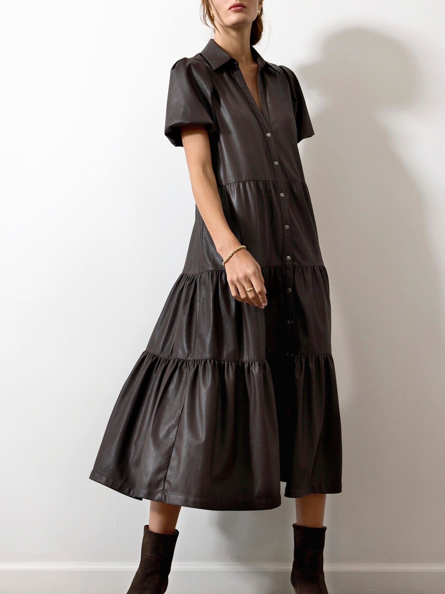 The Havana Vegan Leather Dress