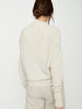 Lori cashmere ivory off shoulder sweater back view