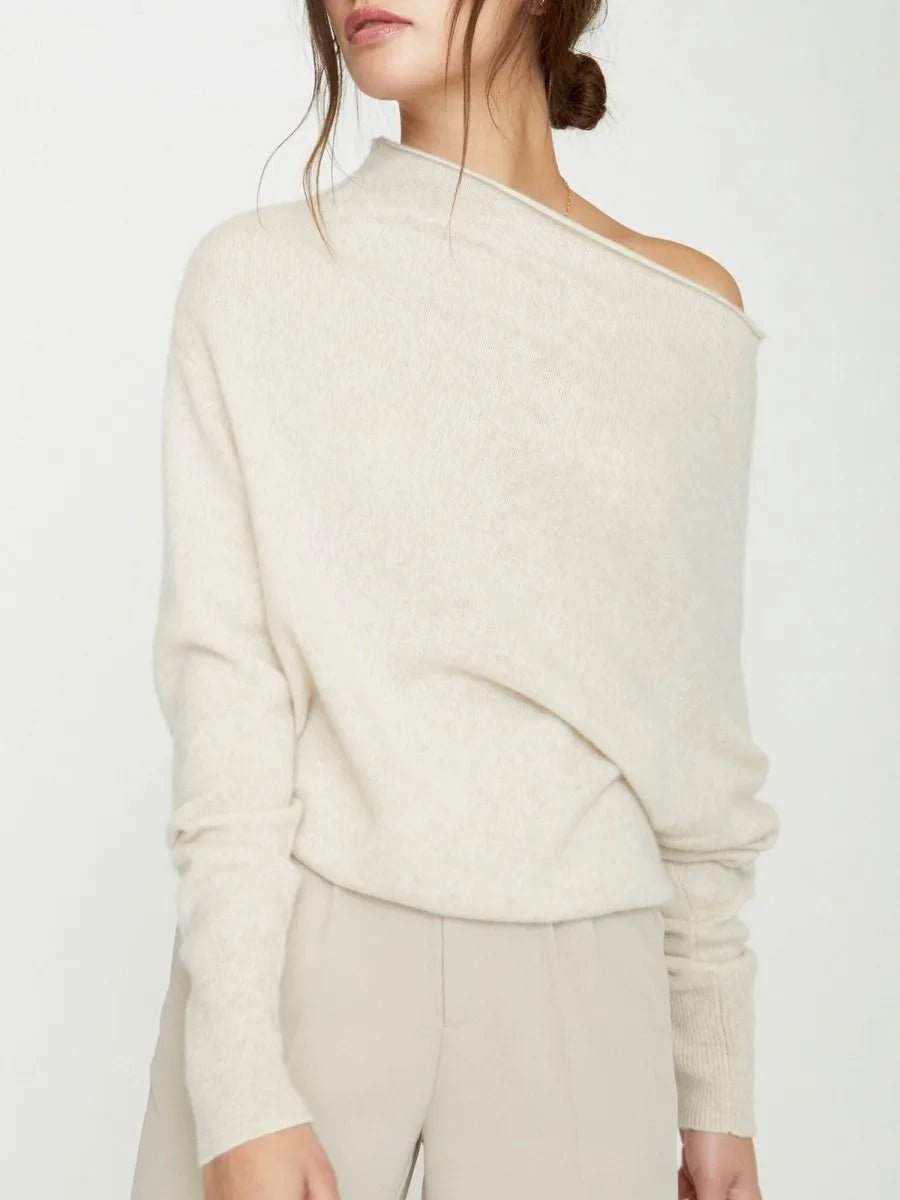 Women's Lori Off Shoulder in Bisque Melange | Brochu Walker
