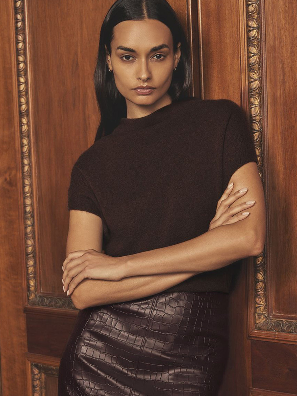 The Morten Funnel Neck Cashmere Top