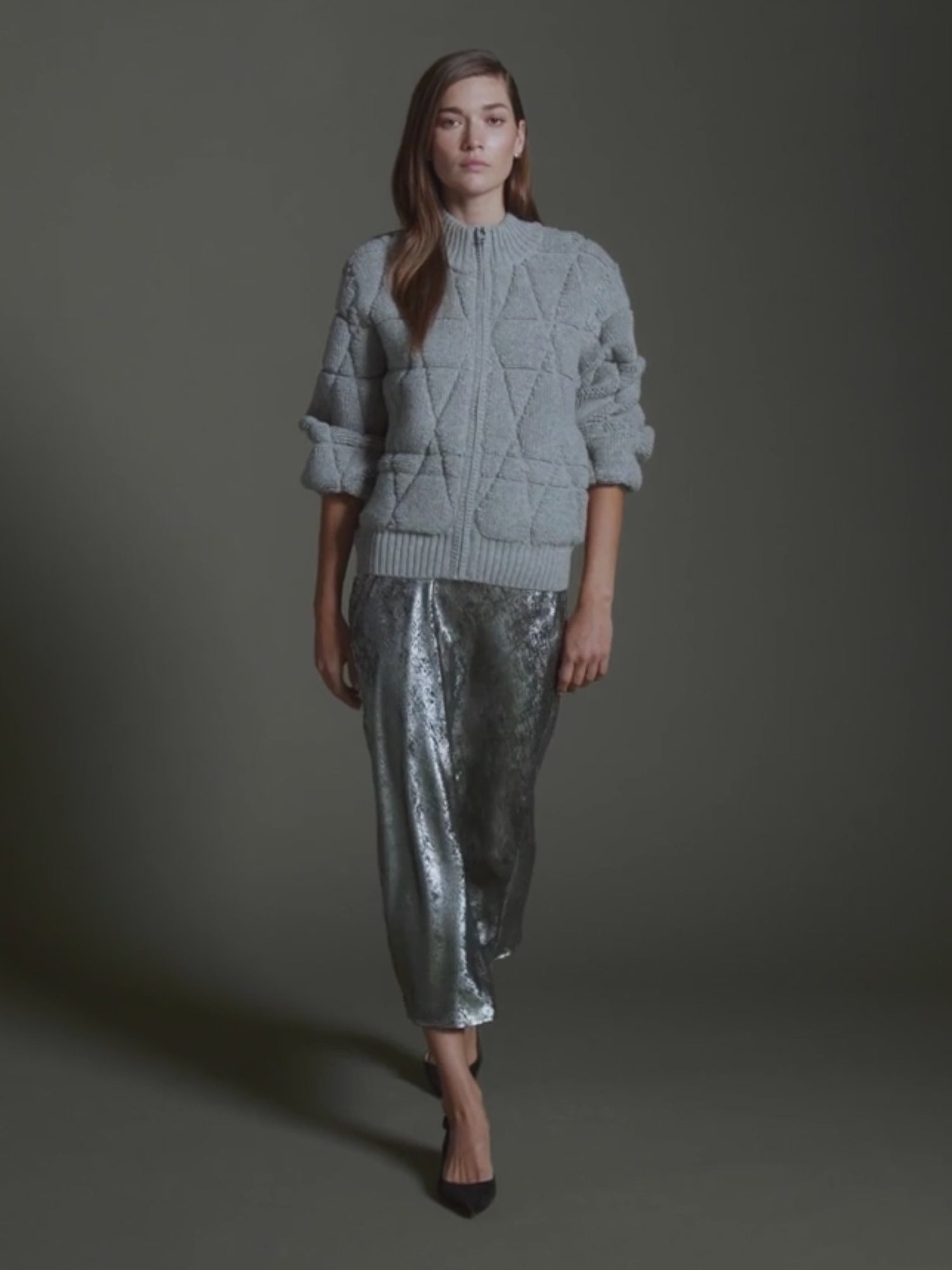 Women's Avalon Bomber in Sterling Melange | Brochu Walker