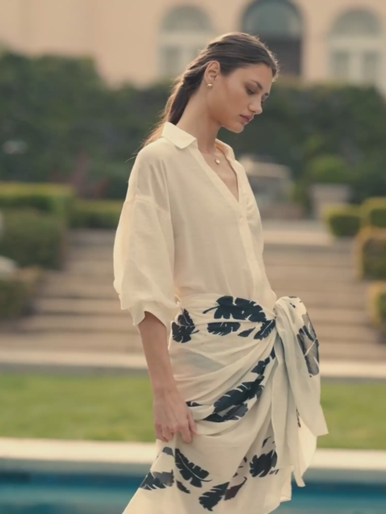 Women's Kate Voile Shirt in Creme | Brochu Walker