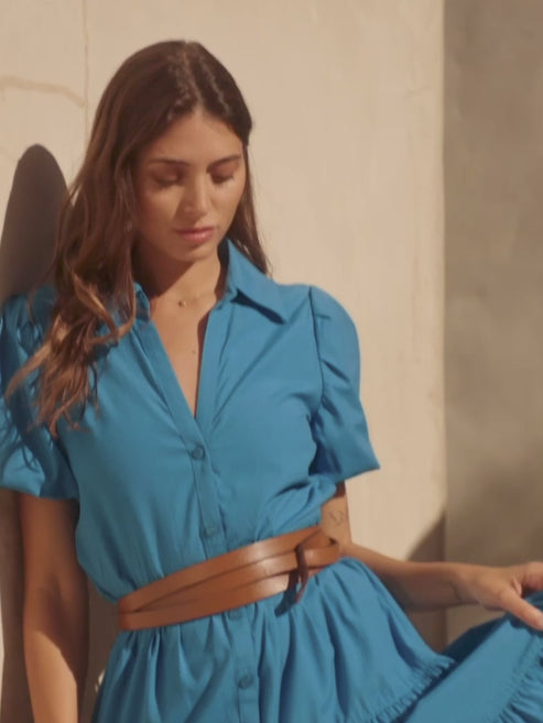 Women's Havana Dress in Azure