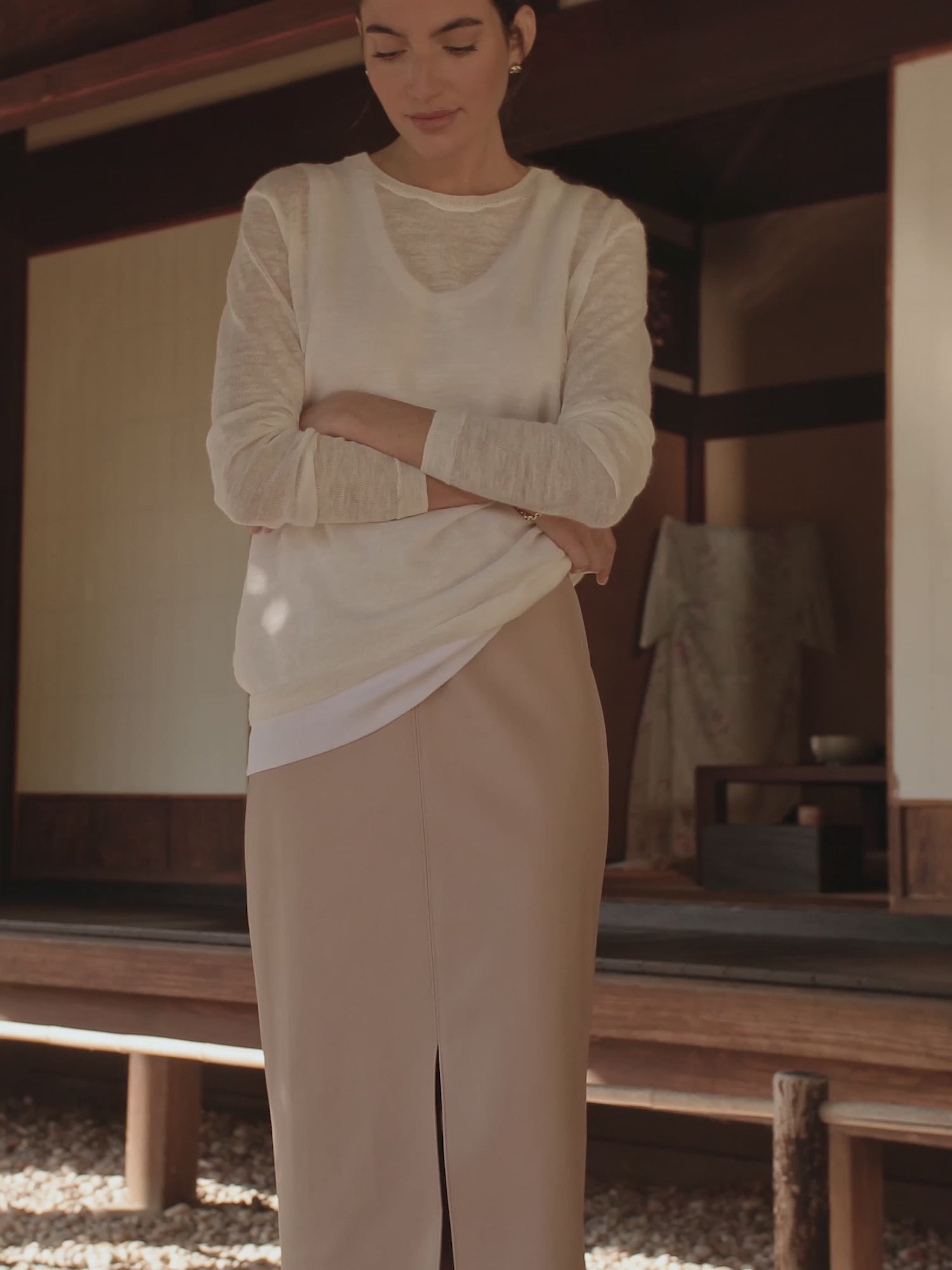 Women's Esme Skirt in Fawn | Brochu Walker