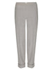 Westport light grey cuffed crop pant flat view