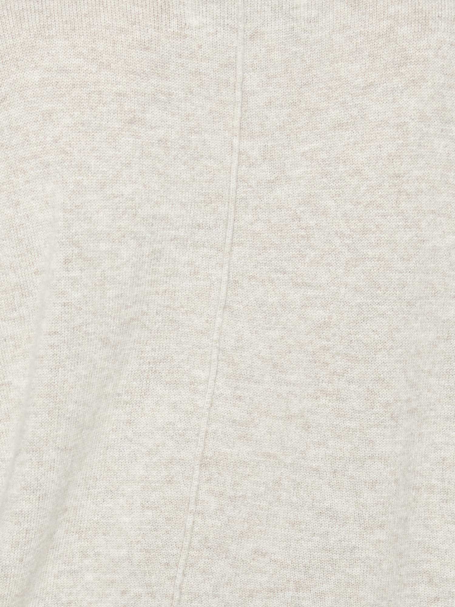 Callie light grey layered cardigan sweater close up 2