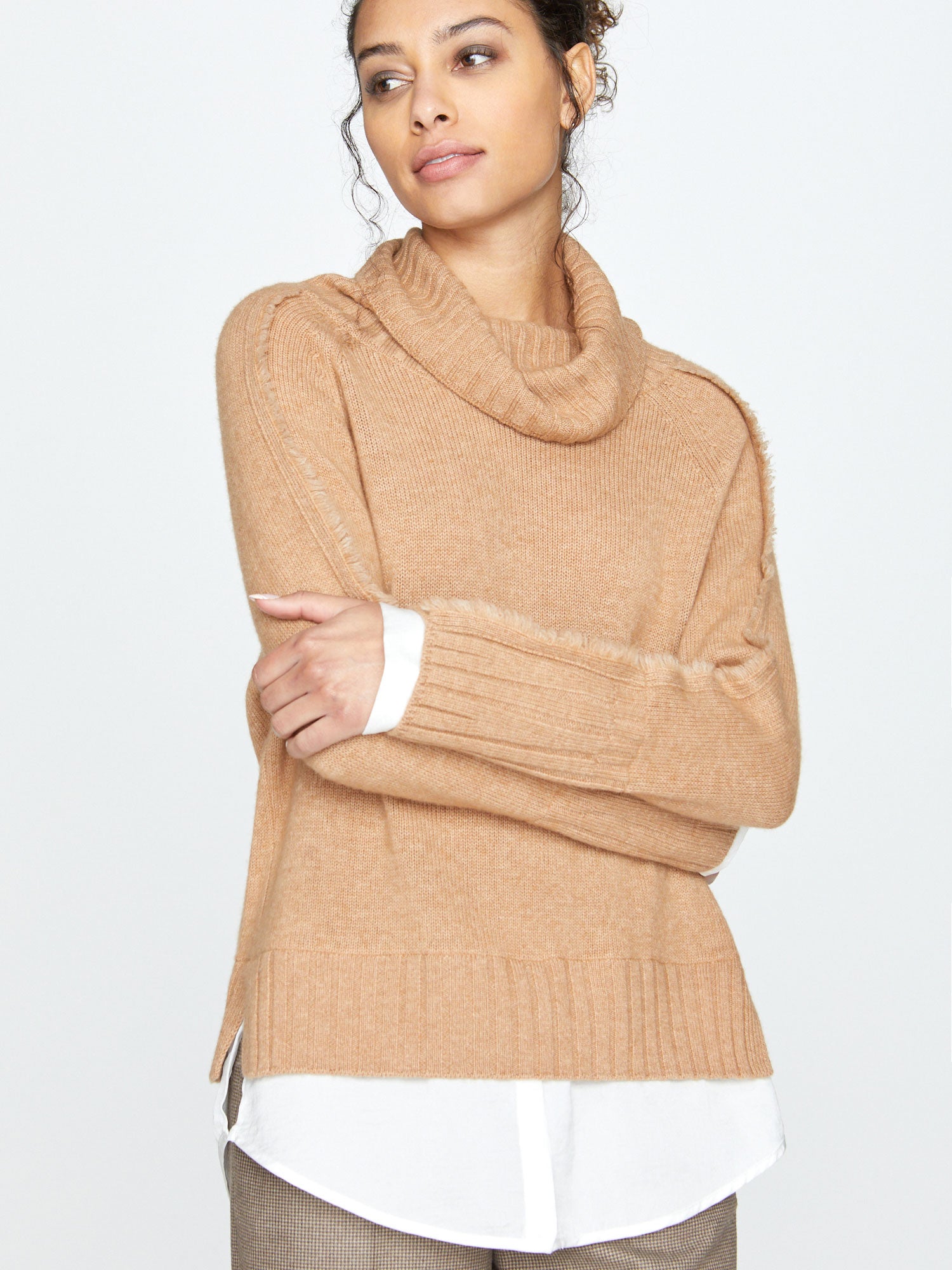 Women's Jolie Fringe Layered Looker, Camel
