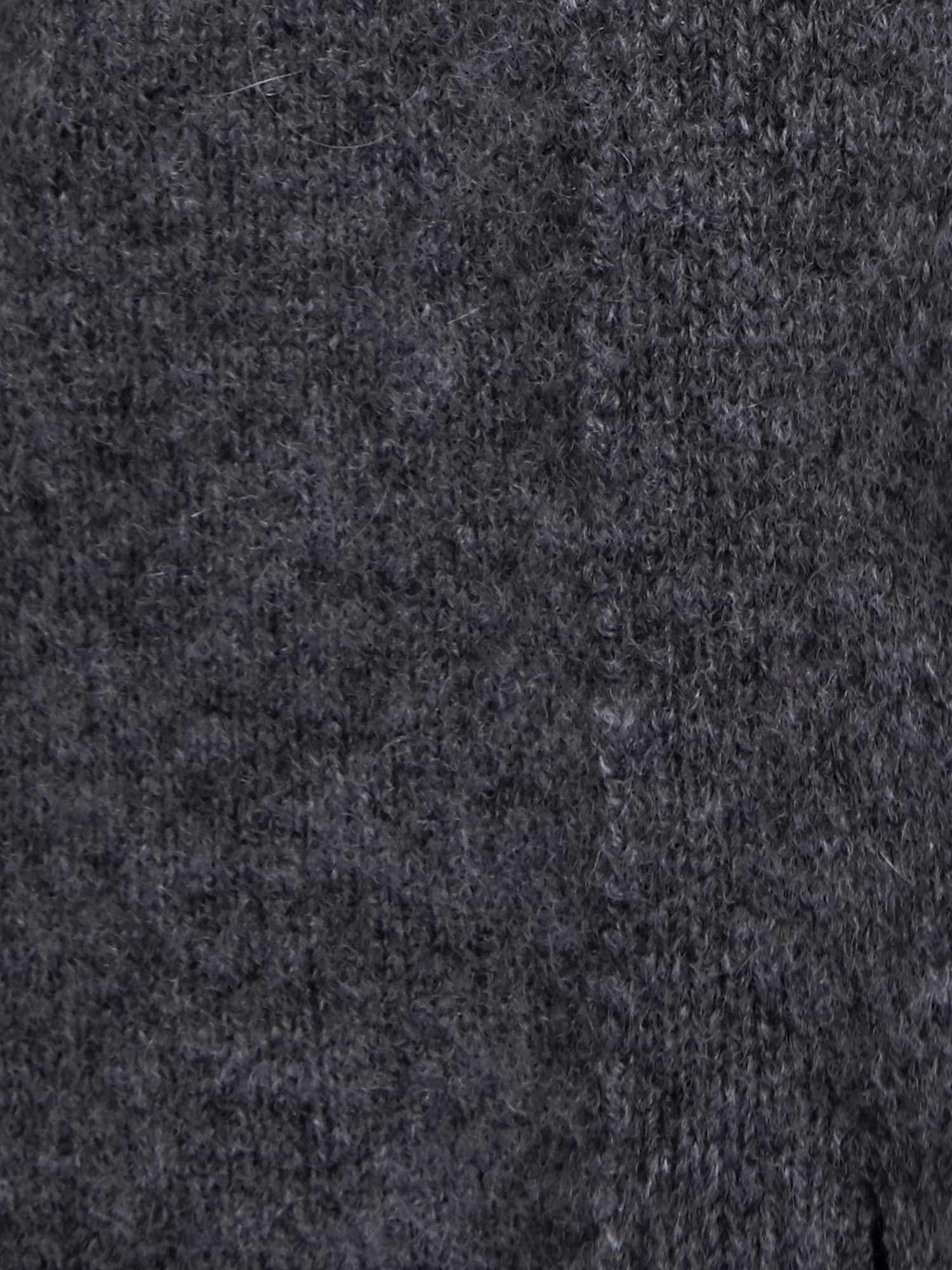 Lace dark grey layered cardigan sweater close up 2