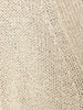 Cropped beige linen cotton cardigan sweater close up 2
