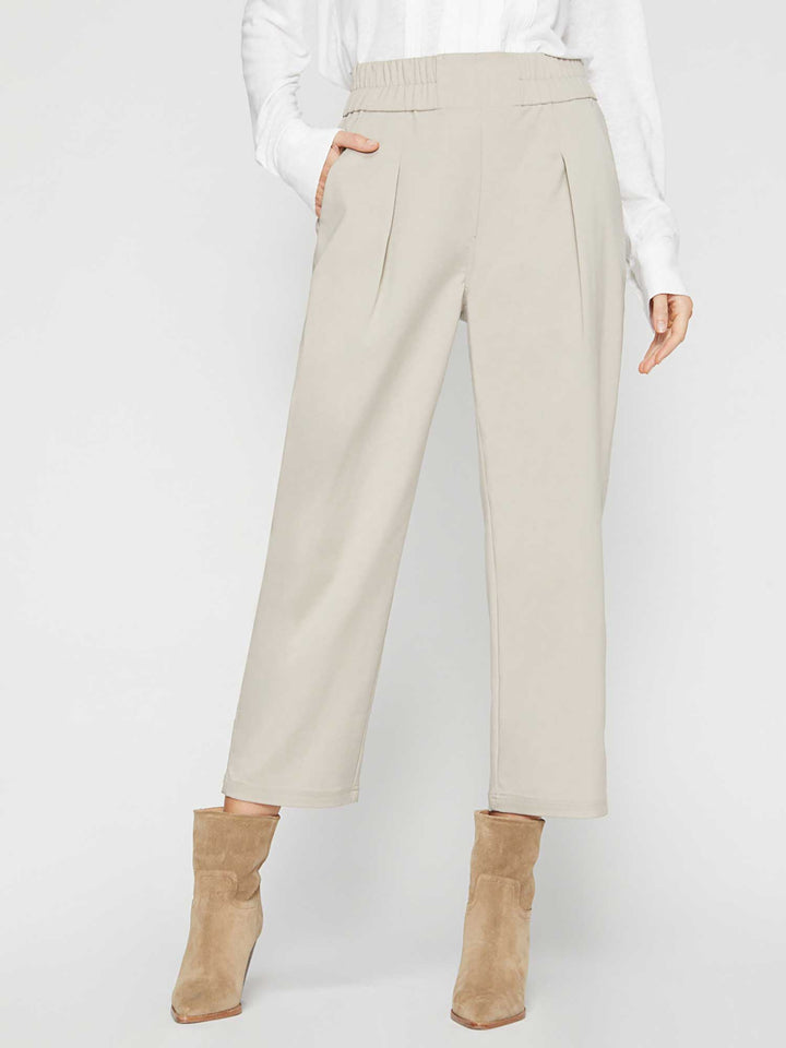 Fiera beige cropped pant front view