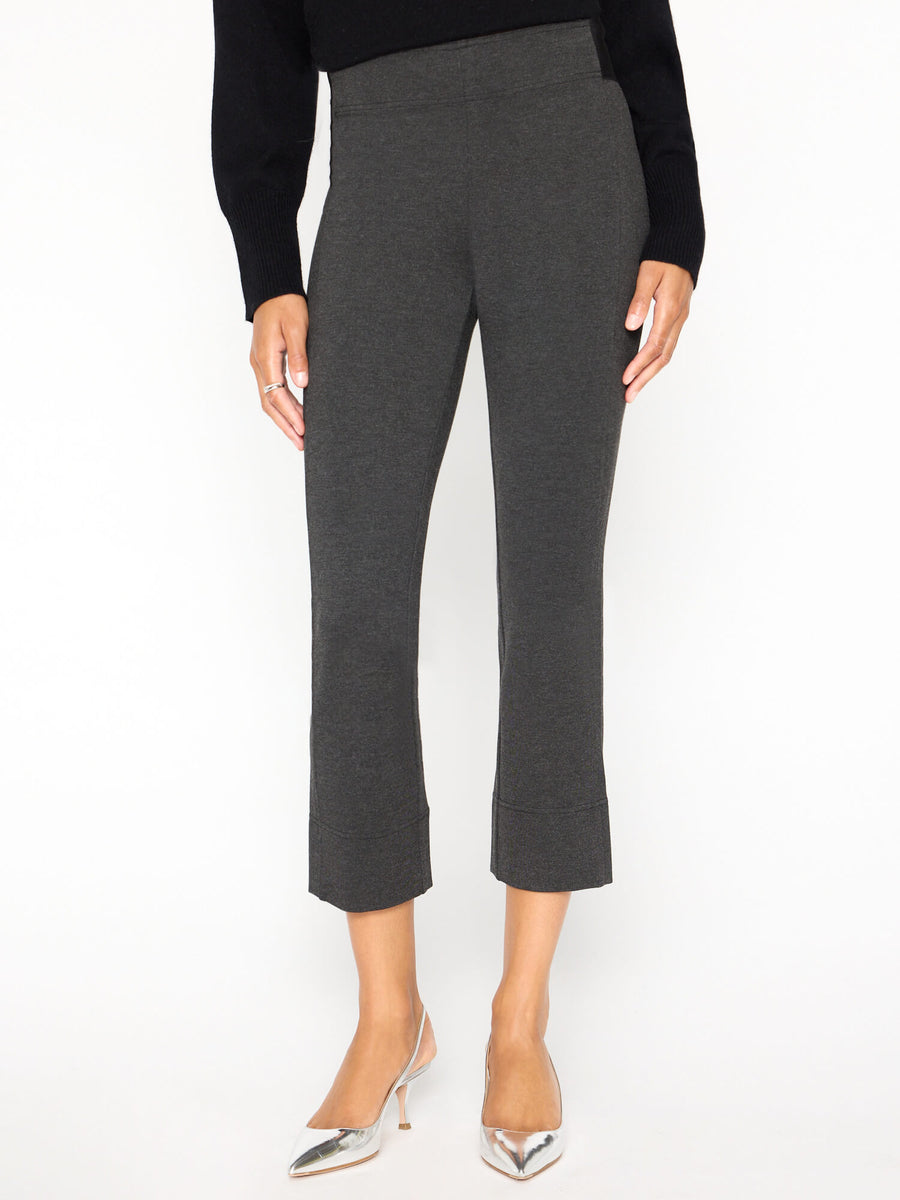 Daria grey cropped pant front view