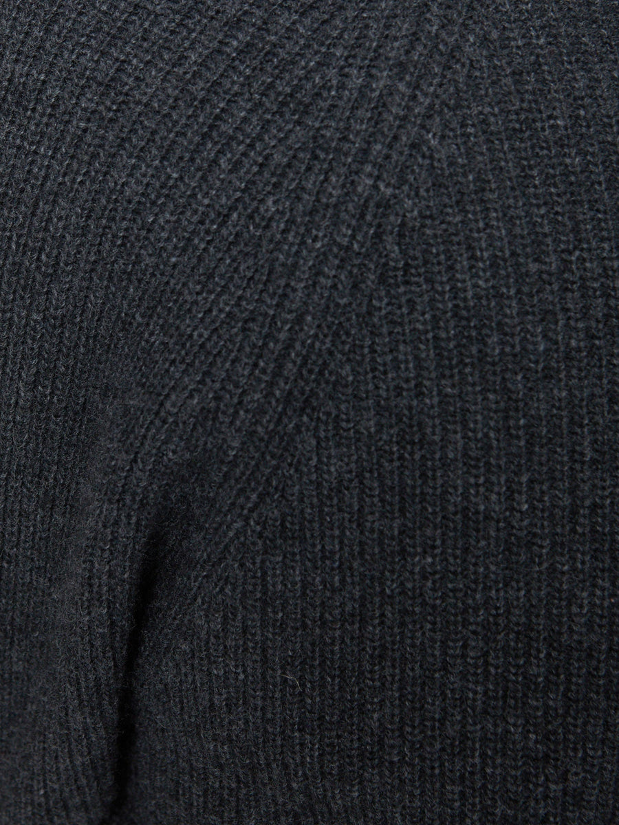 Leith belted grey mini sweater dress close up 2