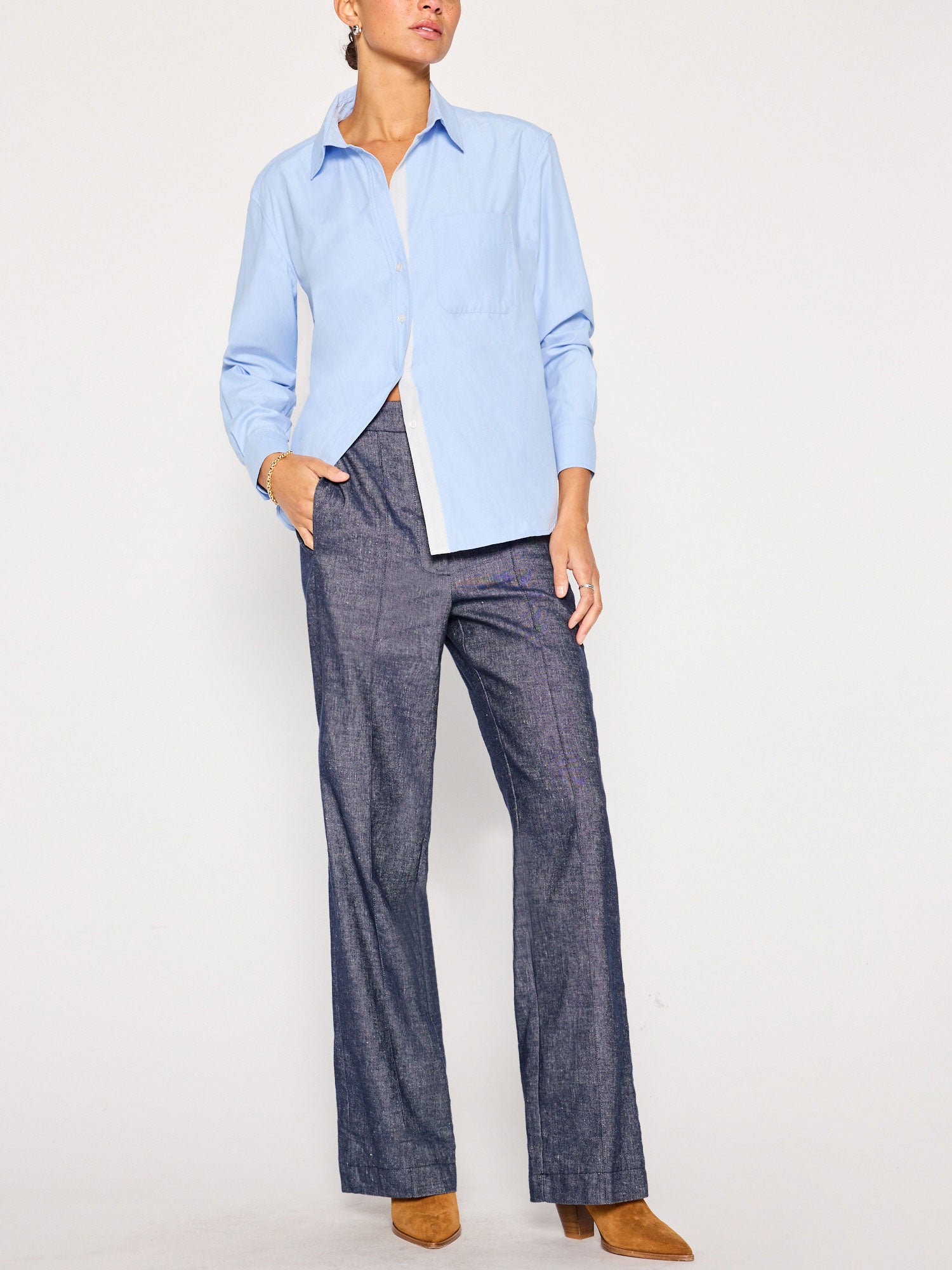 Women's Everyday Shirt in Oxford Blue Women's Everyday Shirt in Oxford Blue