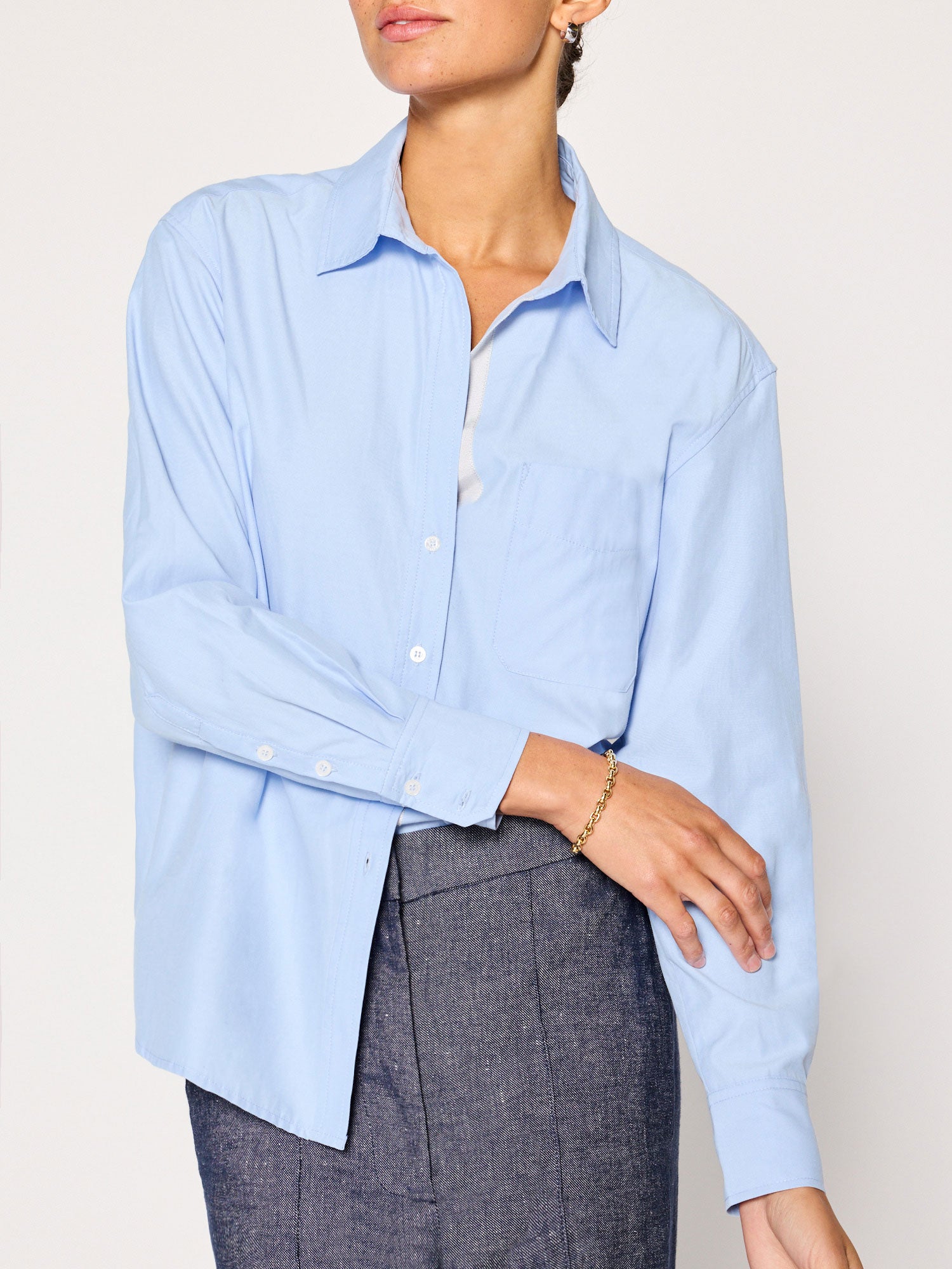 Women's Everyday Shirt in Oxford Blue Women's Everyday Shirt in Oxford Blue