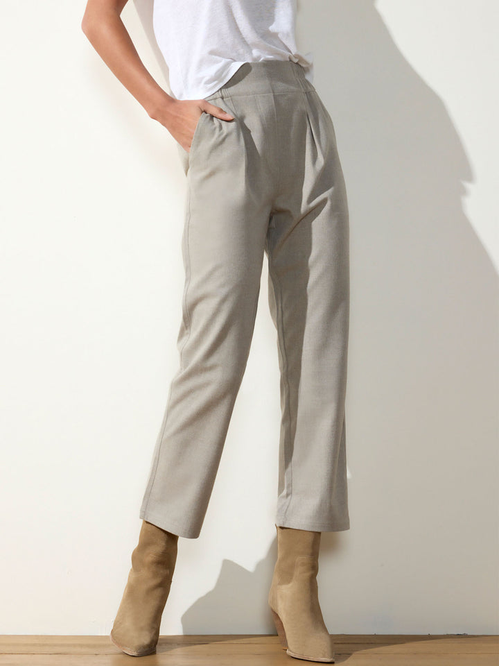 Fiera grey cropped pant front view