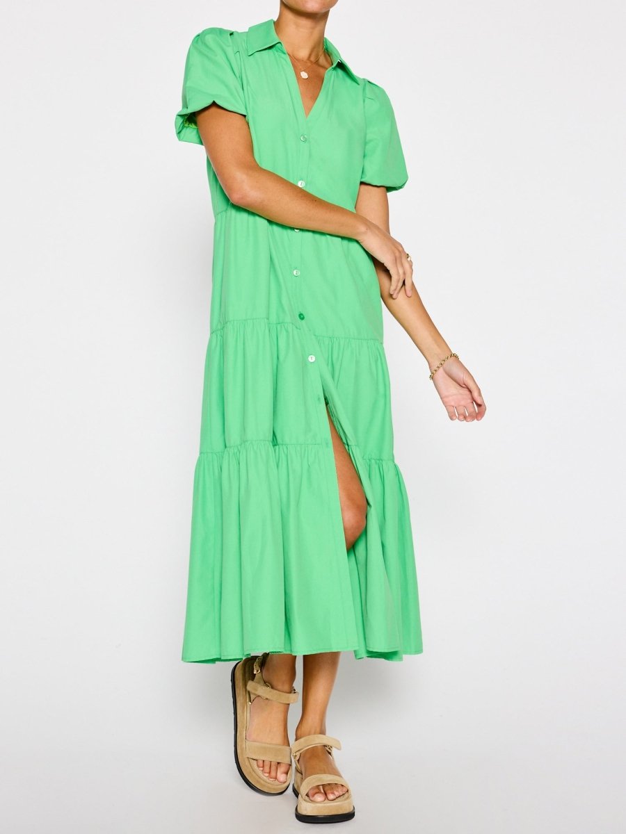 Brochu Walker Havana Dress in Derby Green, XS