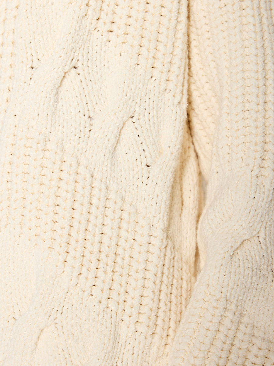 Holden cream longline cardigan sweater close up
