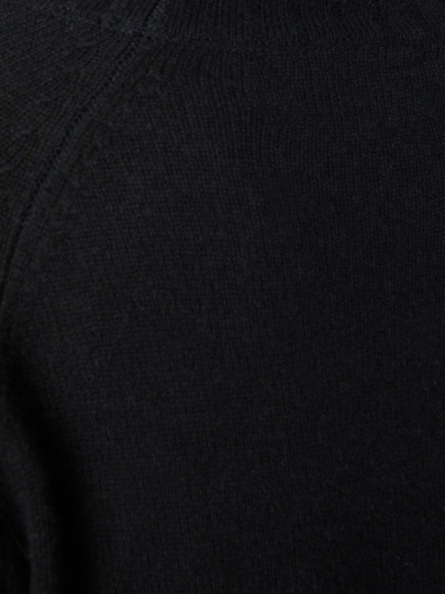 Jolie black layered turtleneck sweater close up 2
