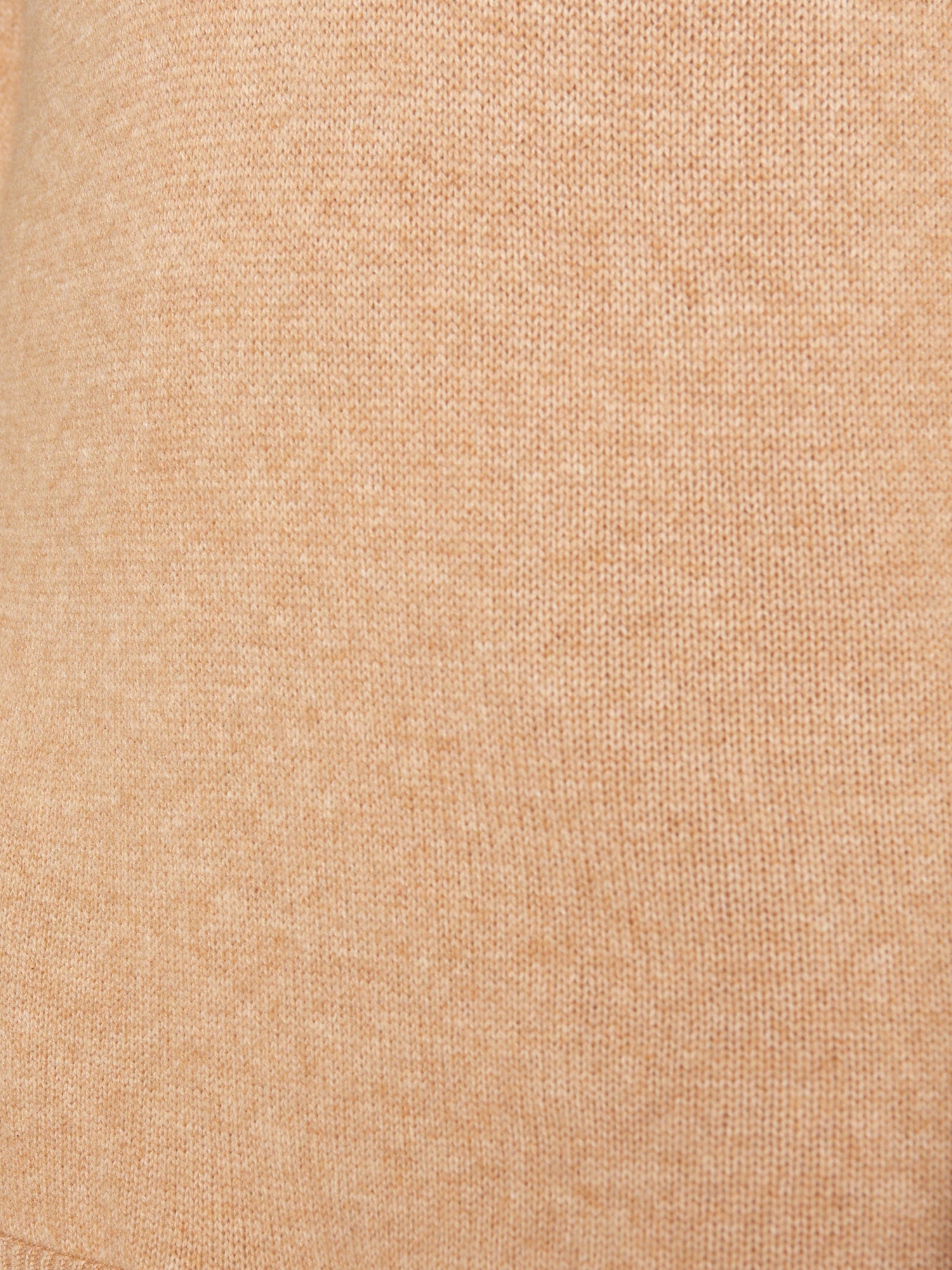 Looker layered v-neck tan mini sweater dress close up 3