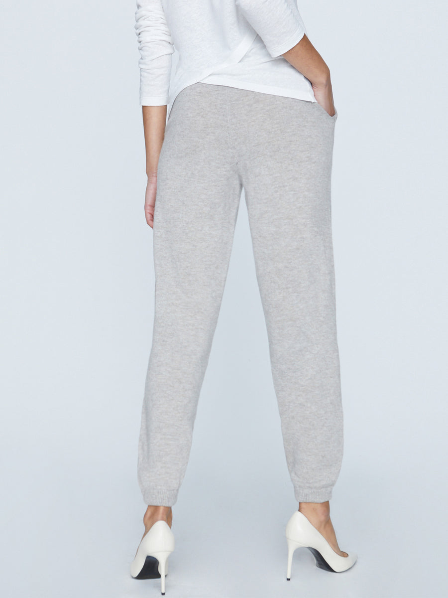 Andre cashmere grey sweatpant back view