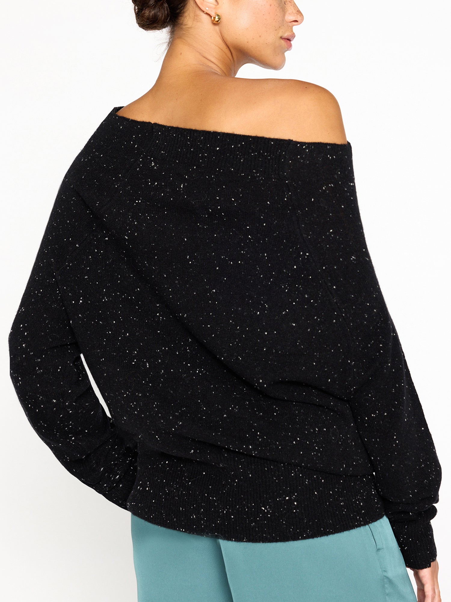 Women's Lori Off Shoulder in Black Multi Women's Lori Off Shoulder in Black Multi