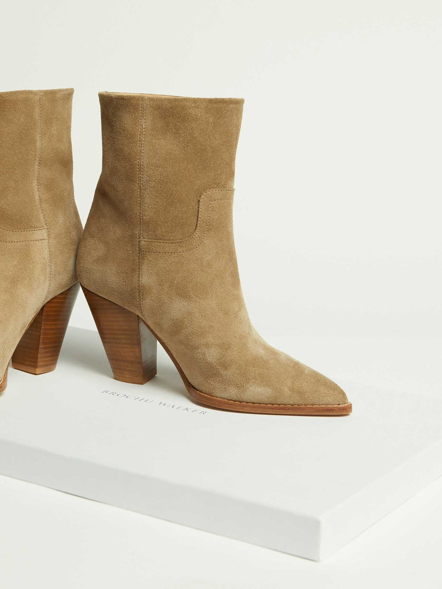 Marfa tan suede boot side view 2