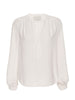 Phoebe popover white longsleeve blouse flat view