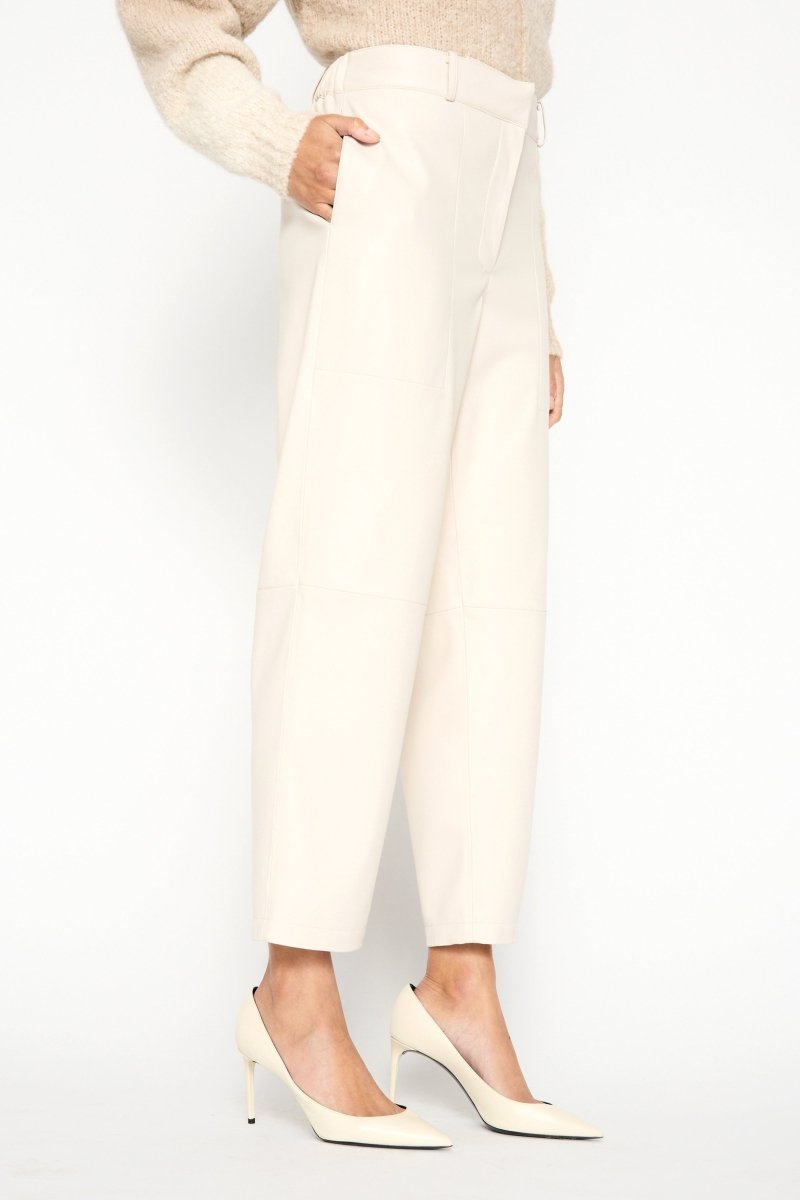 Women's Vegan Leather Pant in Pearl | Brochu Walker