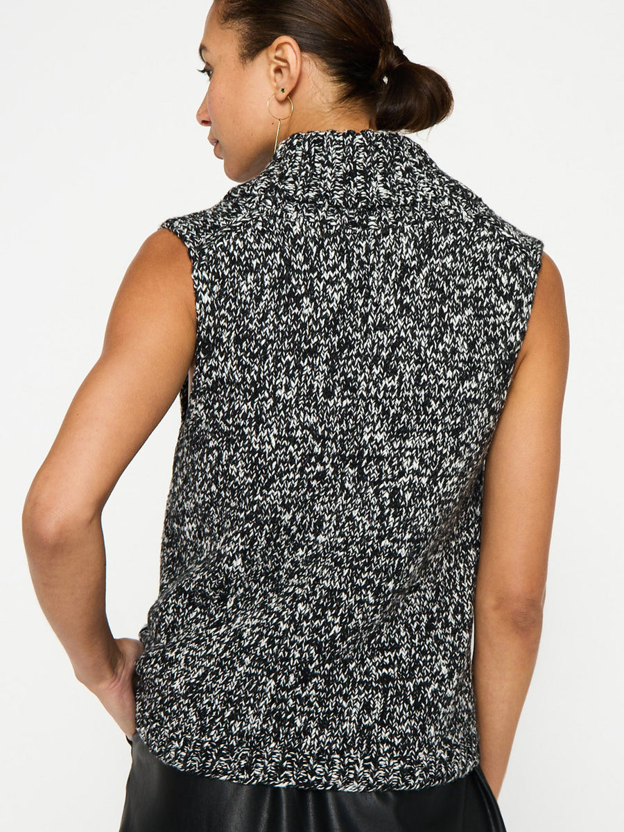 Tore marled sleeveless sweater vest back view