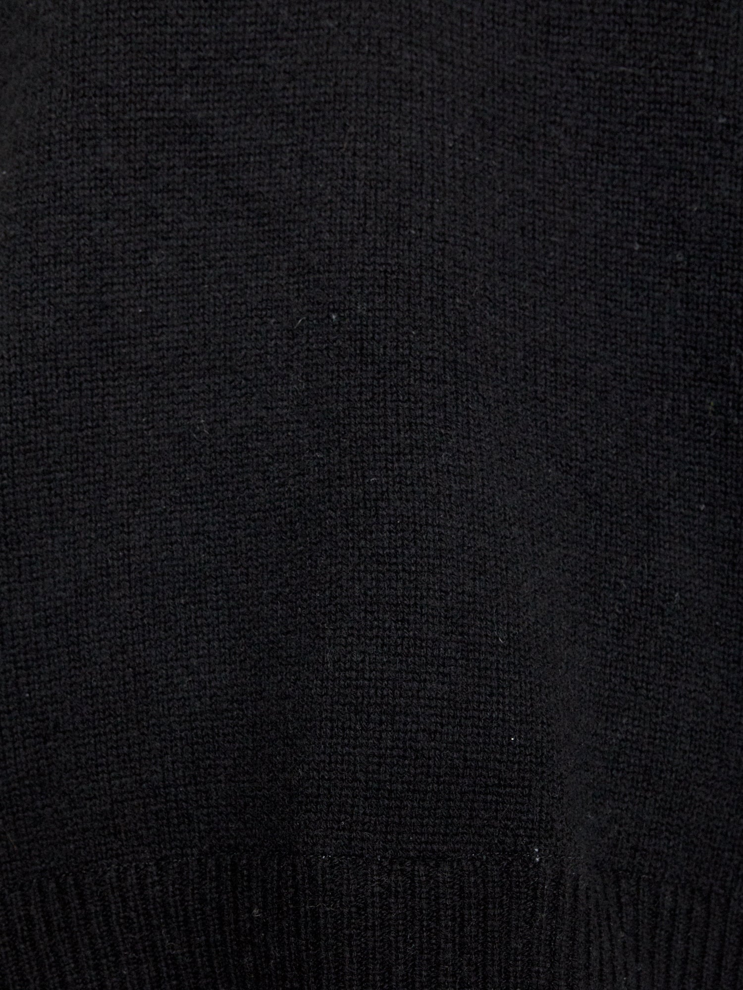 Looker black layered v-neck sweater close up