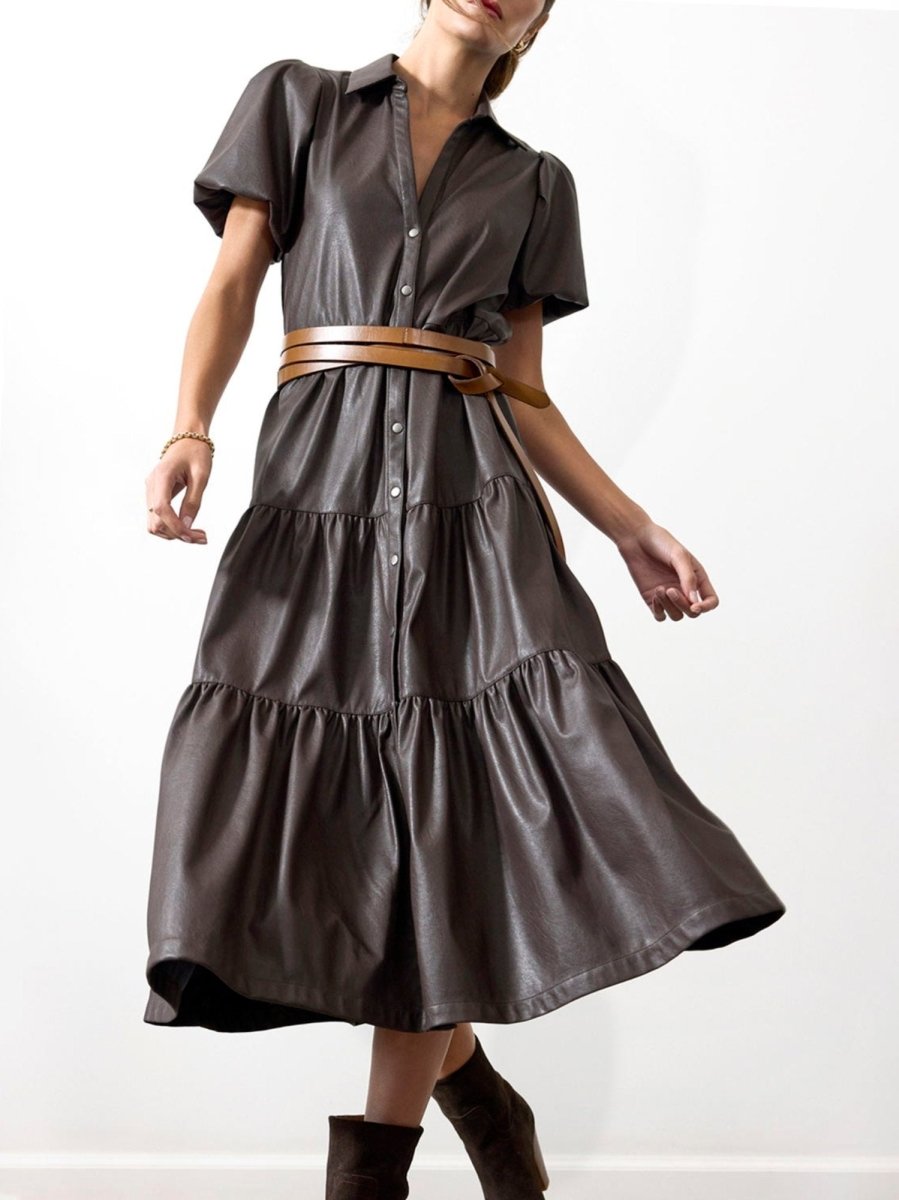 Dress Havana Vegan Leather | Brochu Walker Dress Havana Vegan Leather | Brochu Walker