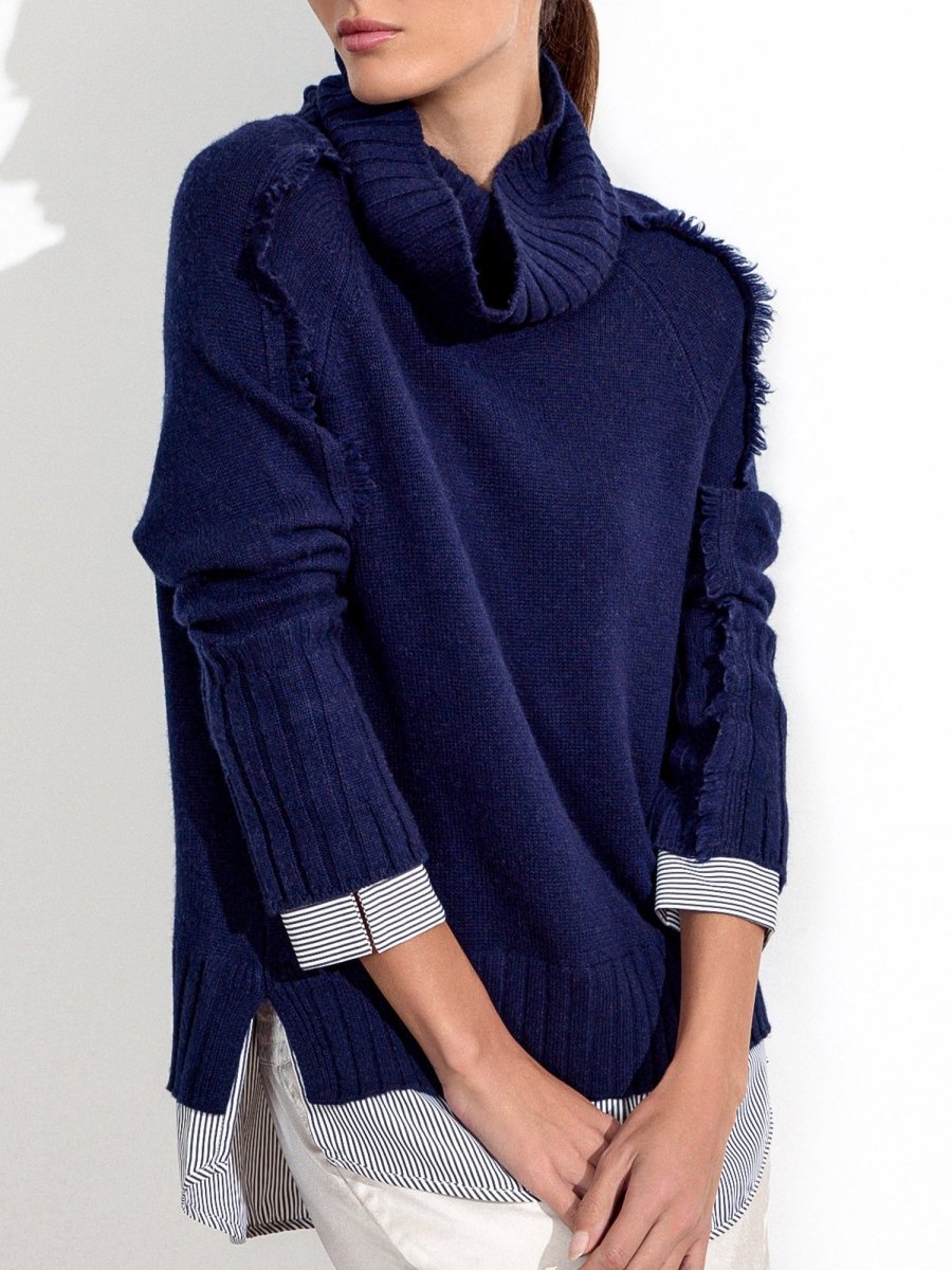 Jolie Fringe Striped Layered Looker
