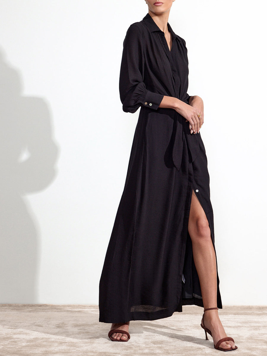 Women's Madsen Maxi Dress in Black Onyx